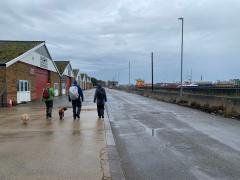 Onwards.  Heading inland along the bank of the River Yare